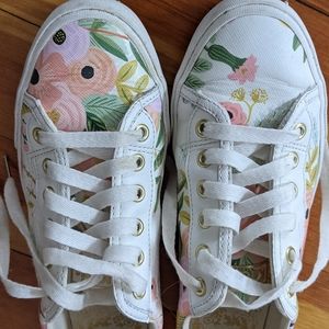 Keds x Rifle Paper Co floral leather sneakers